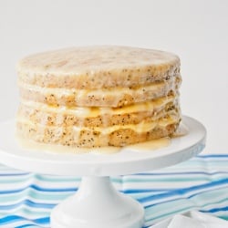 Poppyseed Cake w Passion-Fruit Curd
