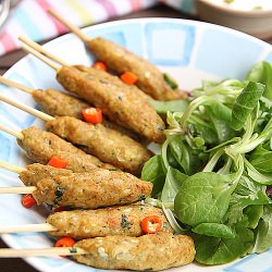 Minced Pork Cocktail Kebabs