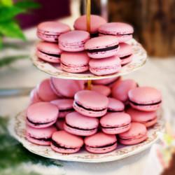 Pink Wedding Macarons