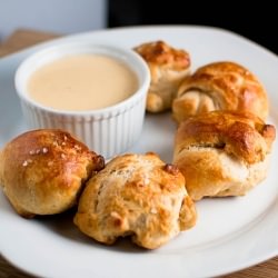Pretzel Bites with Beer Cheese