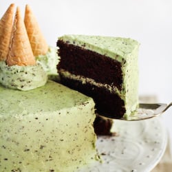 Mint Chocolate Chip Cake