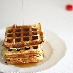 Waffles with Maple Syrup