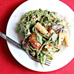 Pasta with Ricotta, Tomatoes & Figs