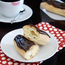 Cinnamon Eclairs with Pumpkin Cream