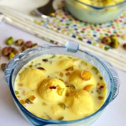 Rasmalai with Homemade Rasgullas