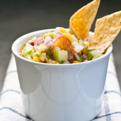 Tomatillo Peach Salsa