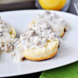 Cream Biscuits & Sausage Gravy