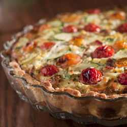Tomato and Zucchini Quiche