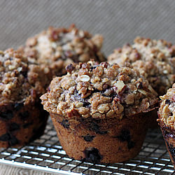 Blueberry Oat Streusel Muffins