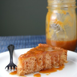 Butterscotch Peach Cake