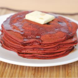 Red Velvet Pancakes