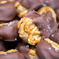 Peanut Butter and Chocolate Pretzel