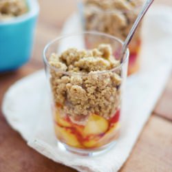Raw Peach Cobbler