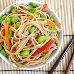 Ginger Scallion Soba Salad
