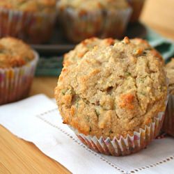 Zucchini Walnut Spice Muffins