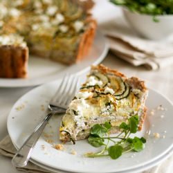 Yellow & Green Zucchini Tart