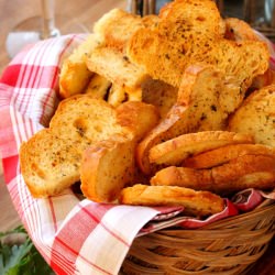 Garlic Rosemary Crouton Toast