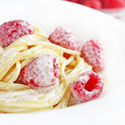 Spaghetti with Raspberries