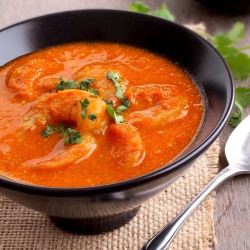 Tomato Mustard Shrimp Curry