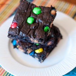 Peanut Butter m&m Brownies
