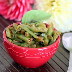 Beans with Lemon Basil