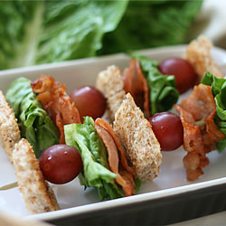 Bacon, Lettuce and Grape Sandwich