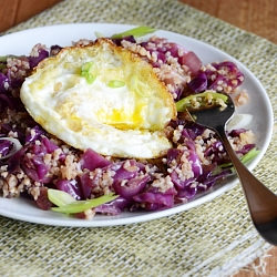 Fried Rice-Style Red Cabbage