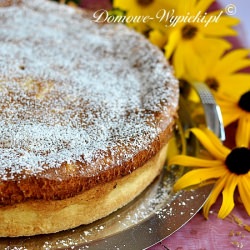 Light Rice Cake with Peaches