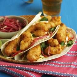 Fish Tacos with Spicy Slaw