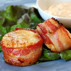 Bacon- Wrapped Scallops