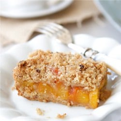 Peach Crumb Bars