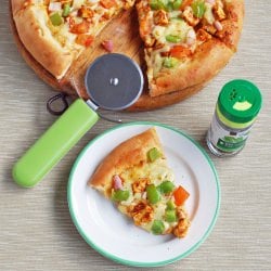 Homemade Paneer Tikka Pizza