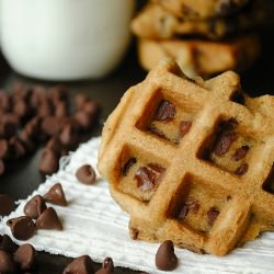 Chocolate Chip Waffle Cookies