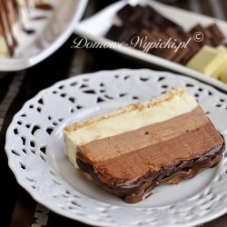 Tri-Color Chocolate Cake