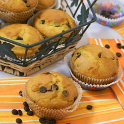 Orange Muffins with Chocolate Chips