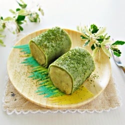 Sweet Potato Green Tea Pancake Roll