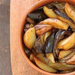 Peppers Eggplant and Potatoes