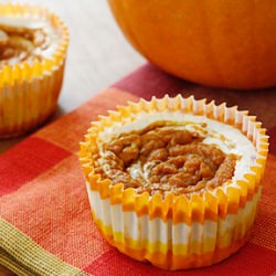 Pumpkin Swirl Cheesecake Cupcakes