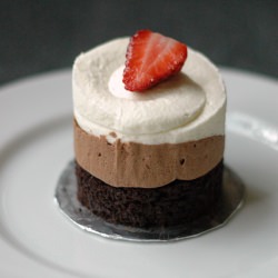 Triple Chocolate Mousse Cakes