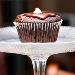 Cream Filled Chocolate Cupcakes