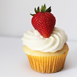 Strawberry Filled Cupcakes