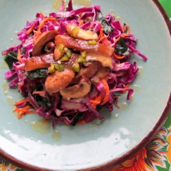 Red Cabbage Salad w/ Sweet Miso