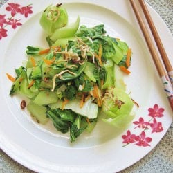 Bok Choy with Shallots & Anchovies