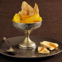 Blasamic Orange Slices & Meringue