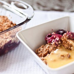 Rhubarb & Strawberry Crumble