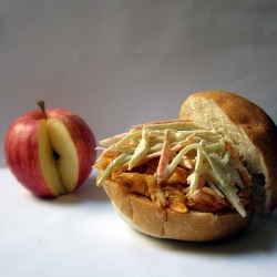 Cider Pulled Chicken and Apple Slaw
