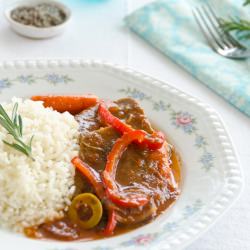 Spicy Beef Tongue in Tomato Sauce