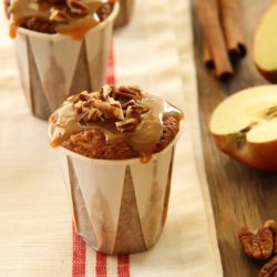 Apple Cupcakes with Caramel