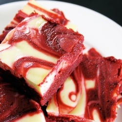 Red Velvet Cream Cheese Brownies