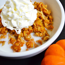 Baked Pumpkin Pie Oatmeal